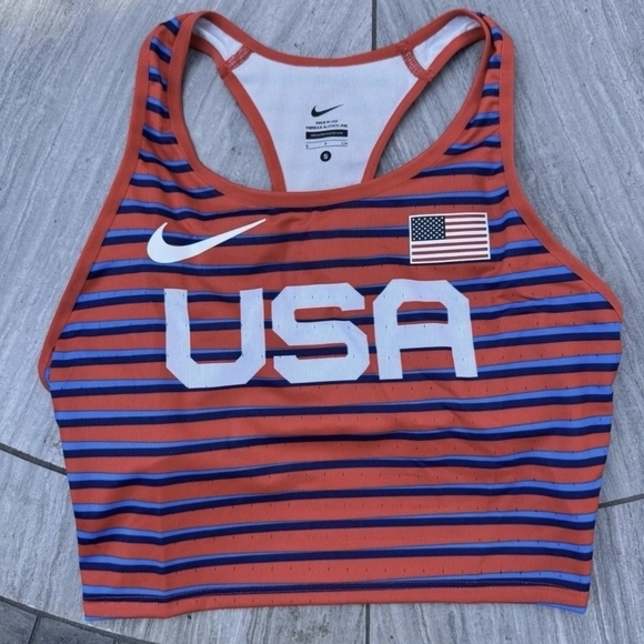 Nike Tops - Nike Pro Elite Olympics Team USA PE Track Sports Bra DD7968-602 Women’s Sz S New